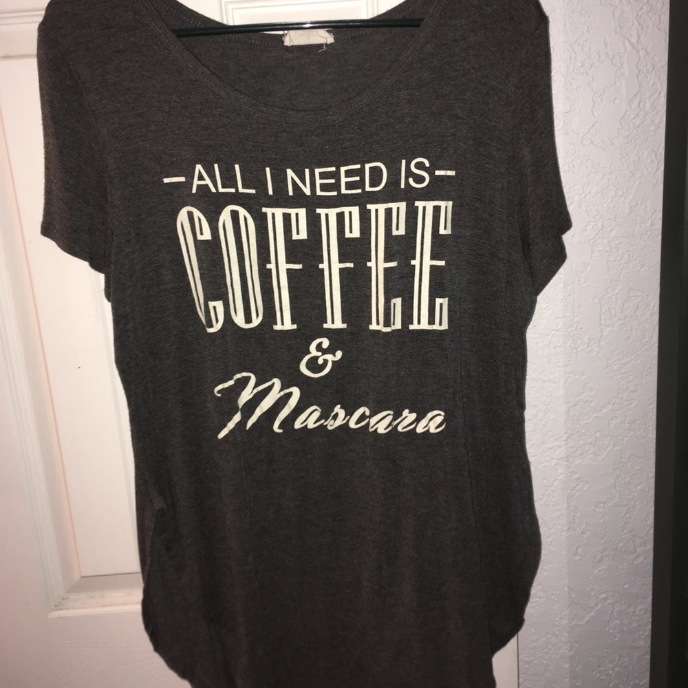 All I Need Is Coffee & Mascara relaxed T-shirt